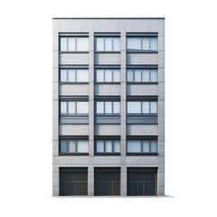 Facade of a modern building in the city