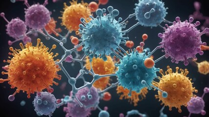 3d rendered illustration of a virus