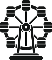 Ferris wheel is standing tall, offering breathtaking views and unforgettable experiences to thrill seekers