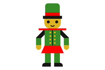 Nutcracker vector illustration on white background