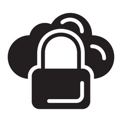 Lock glyph icon