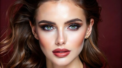 A Woman Model With Natural Makeup