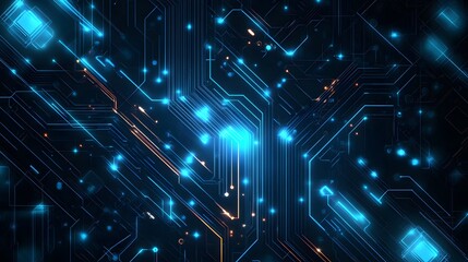 Obraz premium Abstract Circuit Board Design