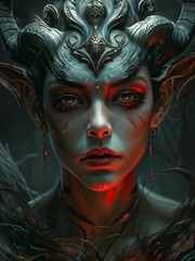 Dark mythological goddess