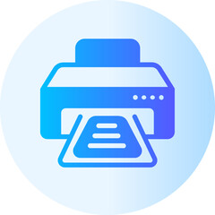 printer gradient icon