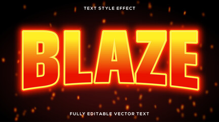 Blaze Text Effect