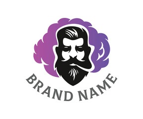 Smoking logo icon design template elements. Usable for Branding and Business Logos.
