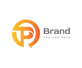 Obraz premium Letter TP logo icon design template elements. Usable for Branding and Business Logos. 