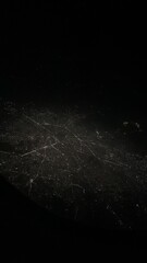 City by night airplane 