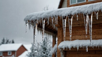 icicles on a roof