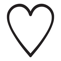 Valentine heart icon. Heart shape Isolated on white background Vector eps.