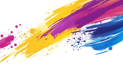 Abstract Colorful Brushstrokes