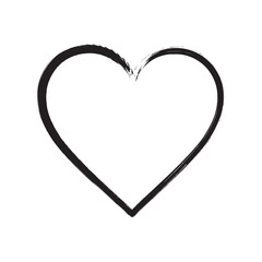 Valentine heart icon. Heart shape Isolated on white background Vector eps.