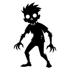 quirky zombie silhouette 