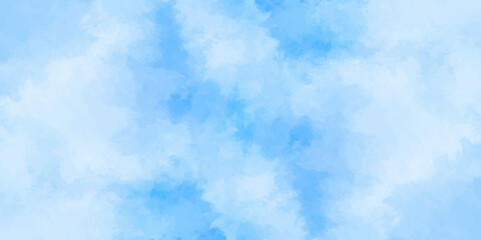 Abstract white and blue color frozen ice surface design background. soft sky blue watercolor sky and clouds, Light blue background with watercolor. gradient light white sky background with clouds.	