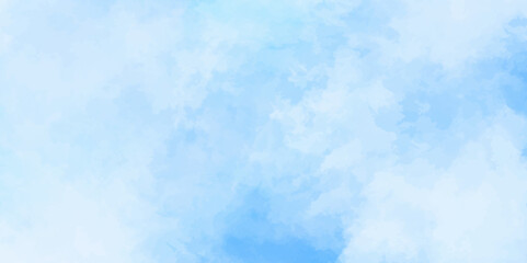 Abstract white and blue color frozen ice surface design background. soft sky blue watercolor sky and clouds, Light blue background with watercolor. gradient light white sky background with clouds.	