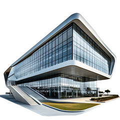 Fototapeta premium modern office building with windows