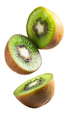Fototapeta premium kiwi fruit on white background
