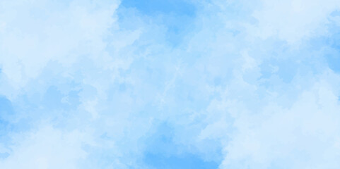 Abstract white and blue color frozen ice surface design background. soft sky blue watercolor sky and clouds, Light blue background with watercolor. gradient light white sky background with clouds.	