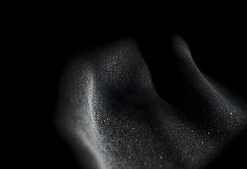 Obraz premium a soft light reflection on a velvet black material create with ai