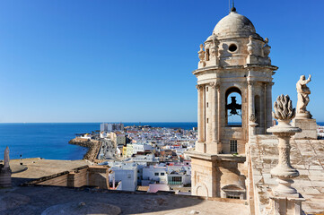 Cadiz landscape with the cathedral tower © KikoStock