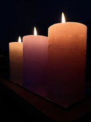 candles in the dark
