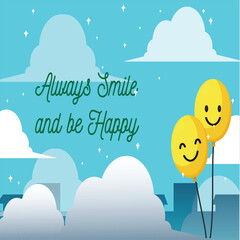 Fototapeta premium always smile post 
