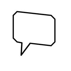 message icon vector simple design element/ chat symbol