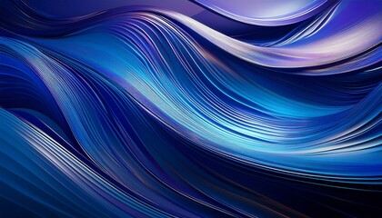 Fototapeta premium Blue wave background texture. Generative Image