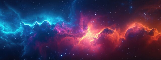 Naklejka premium Reflection nebula a site of star formation in 3D cartoon rendering