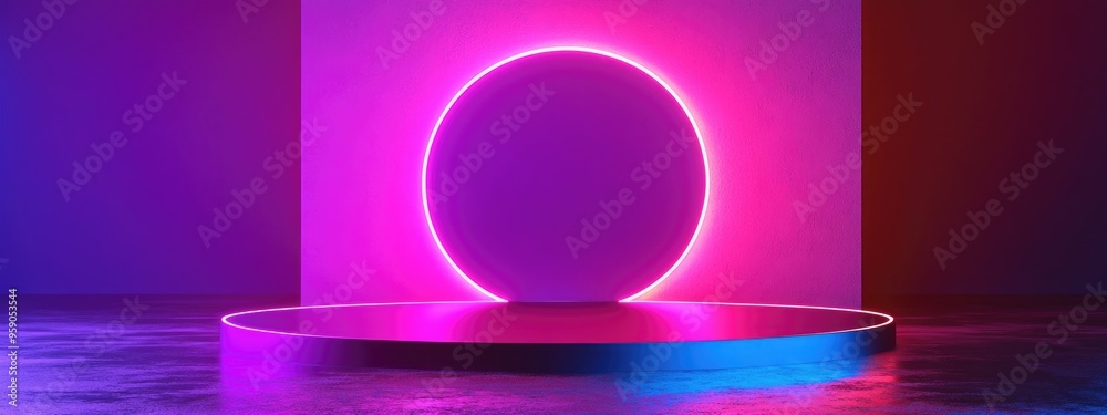Poster luxury podium with a cosmetic background for branding and product display 3d rendering illustration
