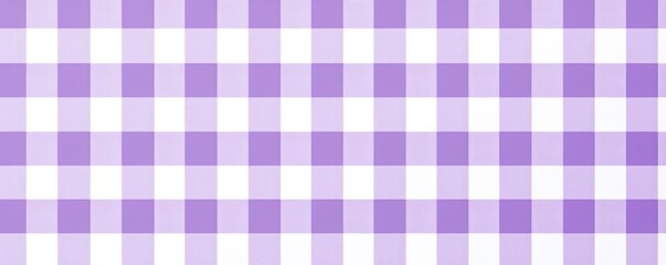 The gingham pattern on a Lavender and white background