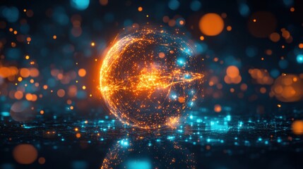 Quantum computer innovation technology concept