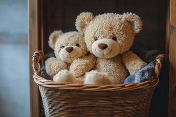 teddy bears hugging each other
