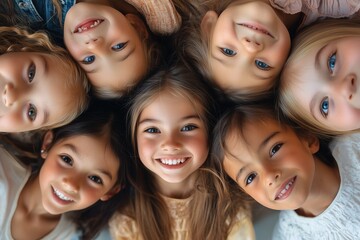 Obraz premium Circle of young friends