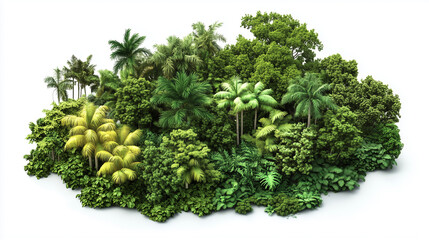 A beautiful small forest clipart