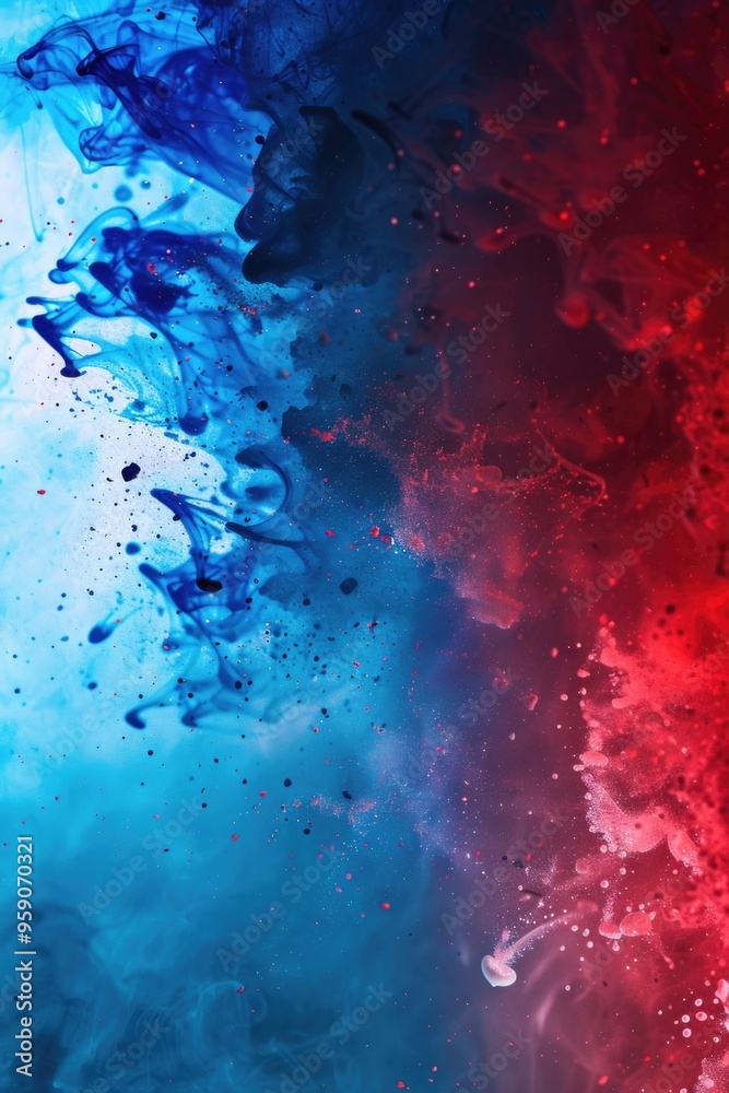 Poster a high-angle shot of two contrasting colors, perfect for highlighting or accentuating in your design
