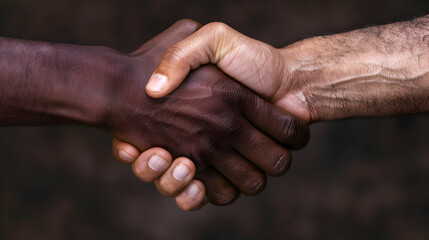 Fototapeta premium Diverse Handshake Partnership Multicultural Glob