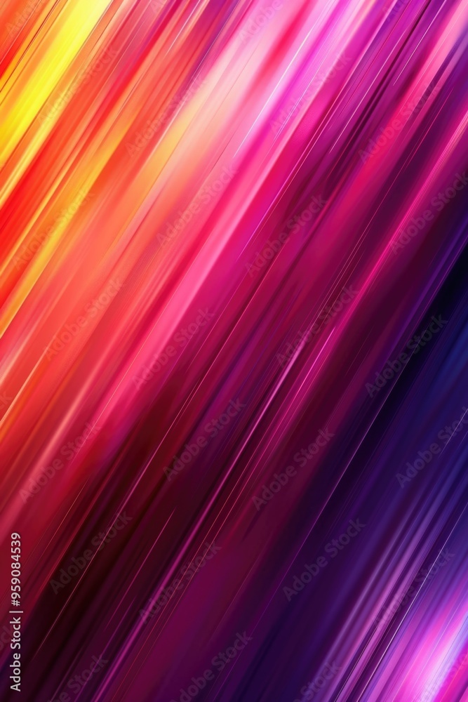 Aufkleber abstract design with vibrant colors and geometric lines on a contrasting background