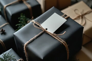 Minimalist Christmas Gift Wrap