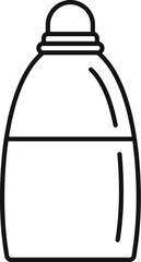 Thermos flask keeping your drink hot or cold line icon