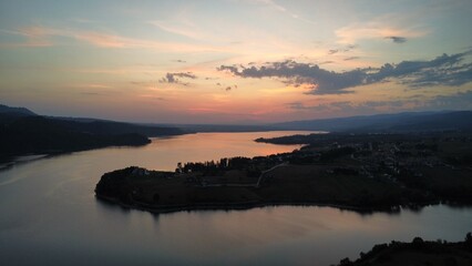 sunset over the lake © Rafal