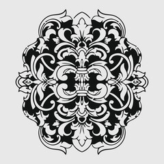 classic vintage carved ornament element design