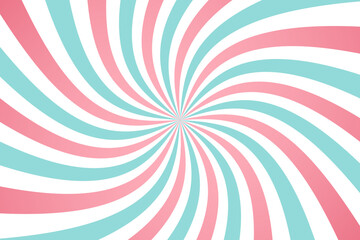 Candy color sunburst background. Sunburst circus background and spiral retro rays