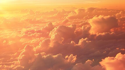 Golden Hour Sky: A stunning sky at golden hour, with hues of orange and pink blending into the clouds.