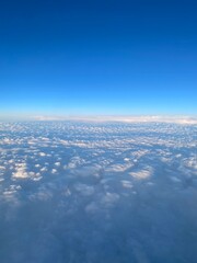 view from above the clouds