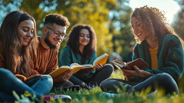 Christian social circles Together, we studied and read the Bible in the park. presenting the gospel to a companion