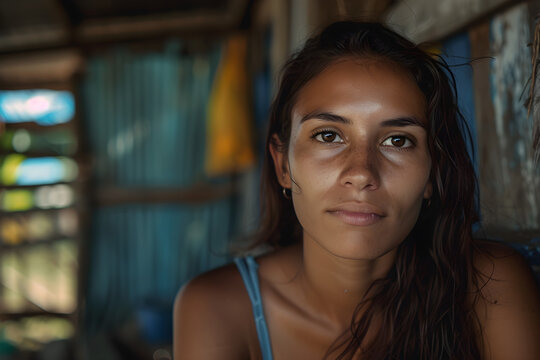 Portrait of an altruistic volunteer woman