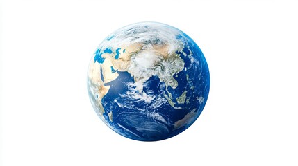 A picture of the earth on a white background