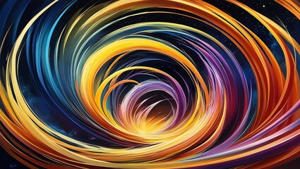 Fototapeta premium colorful circular design, dynamic color combinations